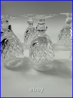 Waterford Crystal BOYNE White Wine Glasses Set of Six 4.5 tall Waterford Crystal BOYNE White Wine Glasses Set of Six 4.5 tall