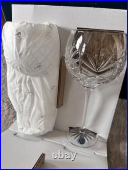 Waterford Crystal Balloon Wine Glass Set of 6 Clear Elegant NIB Unopened