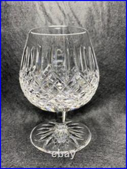 Waterford Crystal Ballybay Balloon Brandy Snifter Glass Footed Retired Set 4 VTG