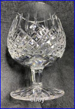 Waterford Crystal Ballybay Balloon Brandy Snifter Glass Footed Retired Set 4 VTG