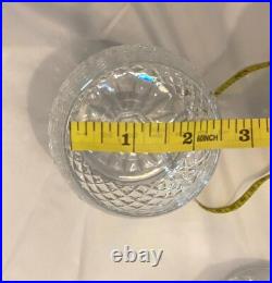 Waterford Crystal Ballybay Balloon Brandy Snifter Glass Footed Retired Set 4 VTG