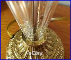 Waterford Crystal Belline Honey Brass Lamp Set Of 2