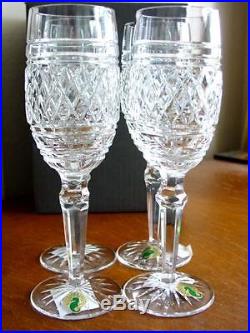 Waterford Crystal CASTLETOWN Champagne Flutes Set / 4 NEW