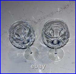 Waterford Crystal CLANNAD Wine Glass 7 1/8 Celtic Knot Ireland Made Set of 2