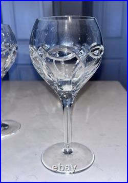 Waterford Crystal CLANNAD Wine Glass 7 1/8 Celtic Knot Ireland Made Set of 2