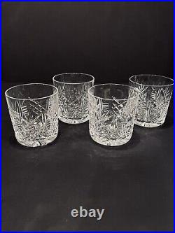 Waterford Crystal CLARE Set of 4 Old Fashioned Glasses 3 3/8 Ireland