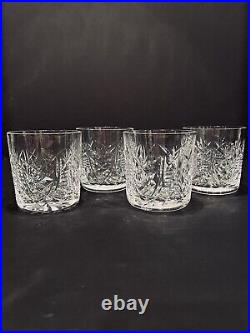 Waterford Crystal CLARE Set of 4 Old Fashioned Glasses 3 3/8 Ireland