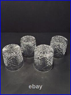 Waterford Crystal CLARE Set of 4 Old Fashioned Glasses 3 3/8 Ireland