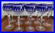 Waterford Crystal CLARENDON COBALT BLUE Set of 6 Hock WINE GLASSES Crisp