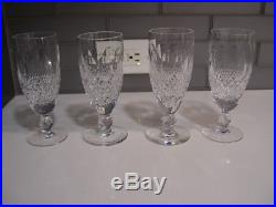 Waterford Crystal COLLEEN Pattern Set of 4 Short Stem Champagne Glasses 6
