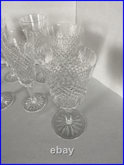 Waterford Crystal Cara 8 Champagne Flutes, 4 Water Goblets. Set of 12 Stemware