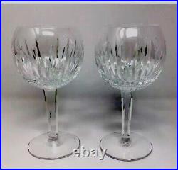 Waterford Crystal Carina Balloon Wine Glasses 7 1/8 Set of 2 New