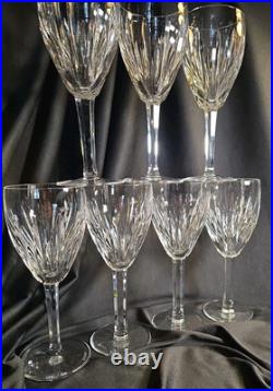 Waterford Crystal Carina Water Goblet/wine Glasses Set Of Seven 7, Ireland