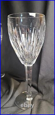 Waterford Crystal Carina Water Goblet/wine Glasses Set Of Seven 7, Ireland