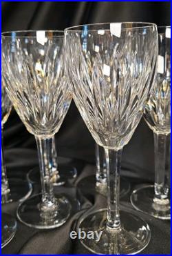 Waterford Crystal Carina Water Goblet/wine Glasses Set Of Seven 7, Ireland