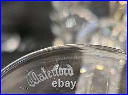 Waterford Crystal Carina Water Goblet/wine Glasses Set Of Seven 7, Ireland