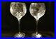 Waterford Crystal Christmas Nights Set of Two 12 oz Wedge Cut Balloon Wine Glass