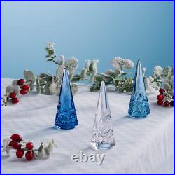 Waterford Crystal Christmas Tree Set/3 4.9 Topaz Ombre Mix NIB SALE 30%