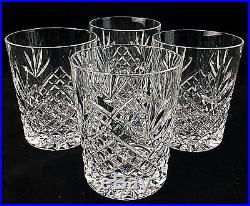 Waterford Crystal Ciara 4 3/8 Glasses Double Old Fashioned Tumbler Set (4)