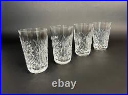 Waterford Crystal Clare 12 Oz Tumbler 5 1/8 Set Of 4 EUC