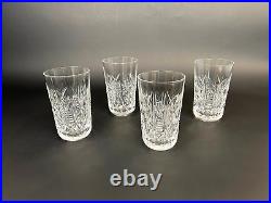 Waterford Crystal Clare 12 Oz Tumbler 5 1/8 Set Of 4 EUC