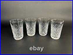 Waterford Crystal Clare 12 Oz Tumbler 5 1/8 Set Of 4 EUC