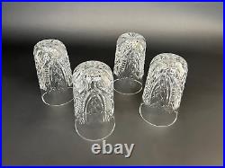 Waterford Crystal Clare 12 Oz Tumbler 5 1/8 Set Of 4 EUC