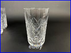 Waterford Crystal Clare 12 Oz Tumbler 5 1/8 Set Of 4 EUC