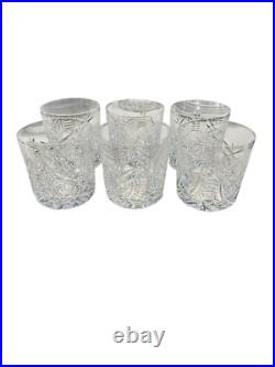 Waterford Crystal Clare Old Fashioned Glasses 3 3/8 Ireland Set Of 6