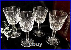 Waterford Crystal Claret Wine Glasses Elegant Crystal Vintage Glassware Set 4