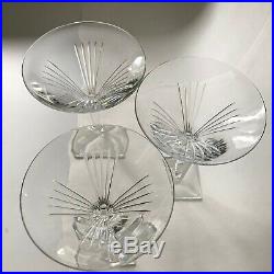 Waterford Crystal Clarion Martini Glasses Set of Three