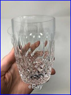 Waterford Crystal Colleen Set of 5 Flat Tumblers 10 oz 4 1/4