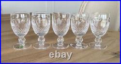Waterford Crystal Colleen Short Stem 4.5 White Wine Glasses Set of 5
