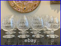 Waterford Crystal Colleen Short Stem Brandy Glasses 7.5 High Set of 12