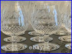 Waterford Crystal Colleen Short Stem Brandy Glasses 7.5 High Set of 12
