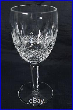 Waterford Crystal Colleen Tall Stem Water Goblet Glass Set Of 4 Signed