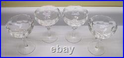 Waterford Crystal Curraghmore Champagne Sherbet Glasses Set of 4