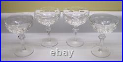 Waterford Crystal Curraghmore Champagne Sherbet Glasses Set of 4