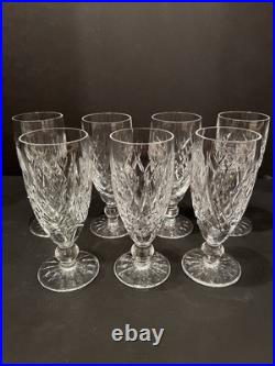 Waterford Crystal DONEGAL Champagne Flutes Set of 7 Made in Ireland