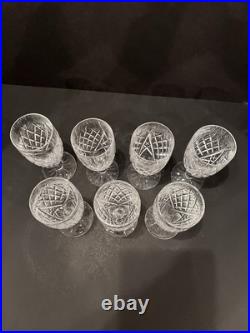 Waterford Crystal DONEGAL Champagne Flutes Set of 7 Made in Ireland