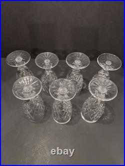 Waterford Crystal DONEGAL Champagne Flutes Set of 7 Made in Ireland