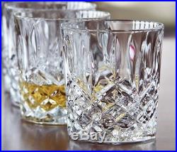 Waterford Crystal Decanter Whiskey Glass Set Vintage 4 Glasses Old Fashioned