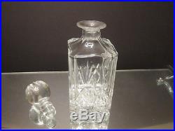 Waterford Crystal Decanter and 4 Old Fashioned Glasses Set