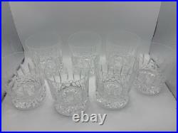 Waterford Crystal Double Fashioned Whiskey Glass Set of 7