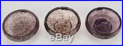 Waterford Crystal Evolution Set of 3 Urban Safari Small Bowls NIB Retails $125