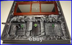 Waterford Crystal Executive Desk Set In Original Box Made In Ireland