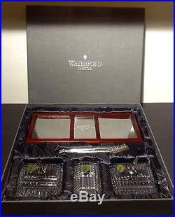 Waterford Crystal Executive Desk Set Pens Paper Weight In Original Box