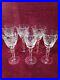 Waterford Crystal Fluted Wine Glasses 7 1/2 Set Of 6