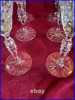 Waterford Crystal Fluted Wine Glasses 9 1/2 Set Of 6