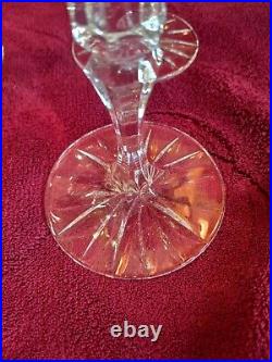 Waterford Crystal Fluted Wine Glasses 9 1/2 Set Of 6